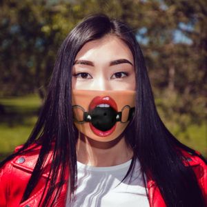 Funny Erotic Fetish Ball Gag Face Mask Sexy Face Mask