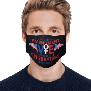 19th Amendment Celebrating 100 Years Vote 1920-2020 Face Mask