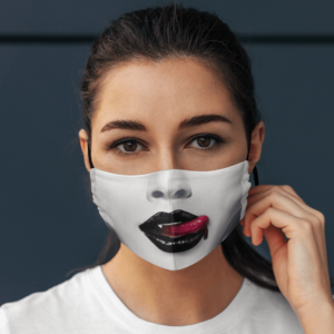 Sexy Red Bloody Lips Vampire Halloween Mask Cloth Face Mask