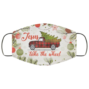 Jesus Take The Wheel X-mas Face Mask