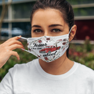 Jesus Take The Wheel Face Mask