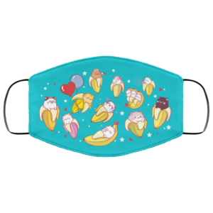 Bananya Cat Face Mask Reusable