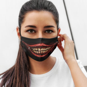 Scary Face Mask Halloween Face Mask Evil Smile Face