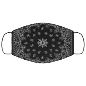 Black Bandana Face Mask