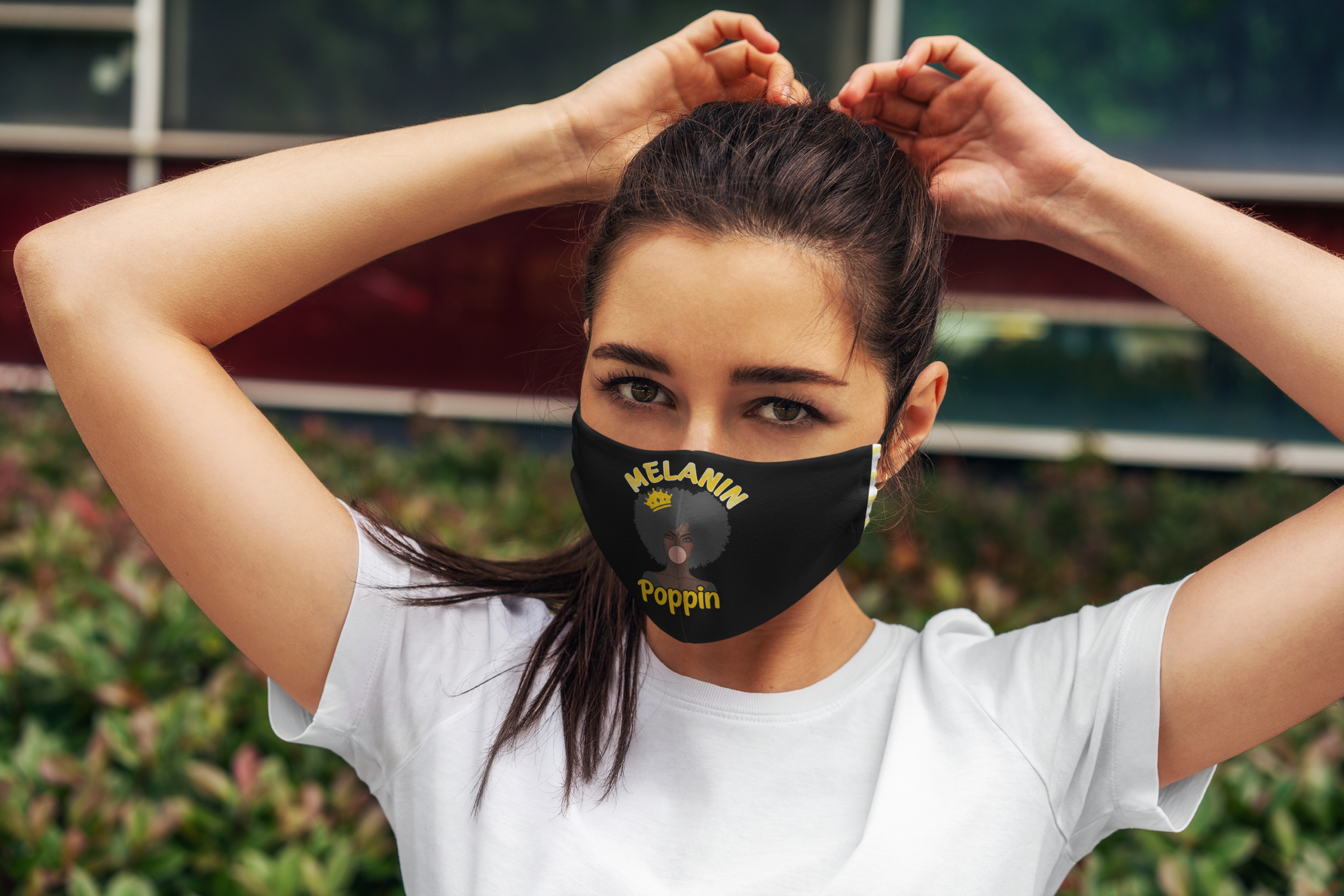 Melanin Poppin 2020 Black History Month Face Mask