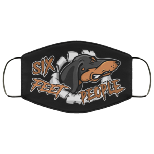 Six Feet People Dachshund Washable Reusable Custom  Funny Dachshund Face Mask Cover