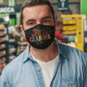 Blessed To Be Called Grandpa Washable Reusable Custom  Funny Grandpa Face Mask Cover