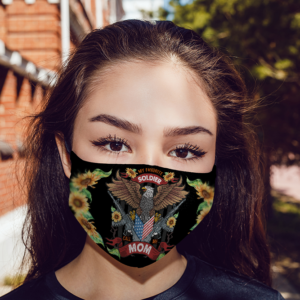 Sunflower My Favorite Soldier Calls Me Mom Face Mask