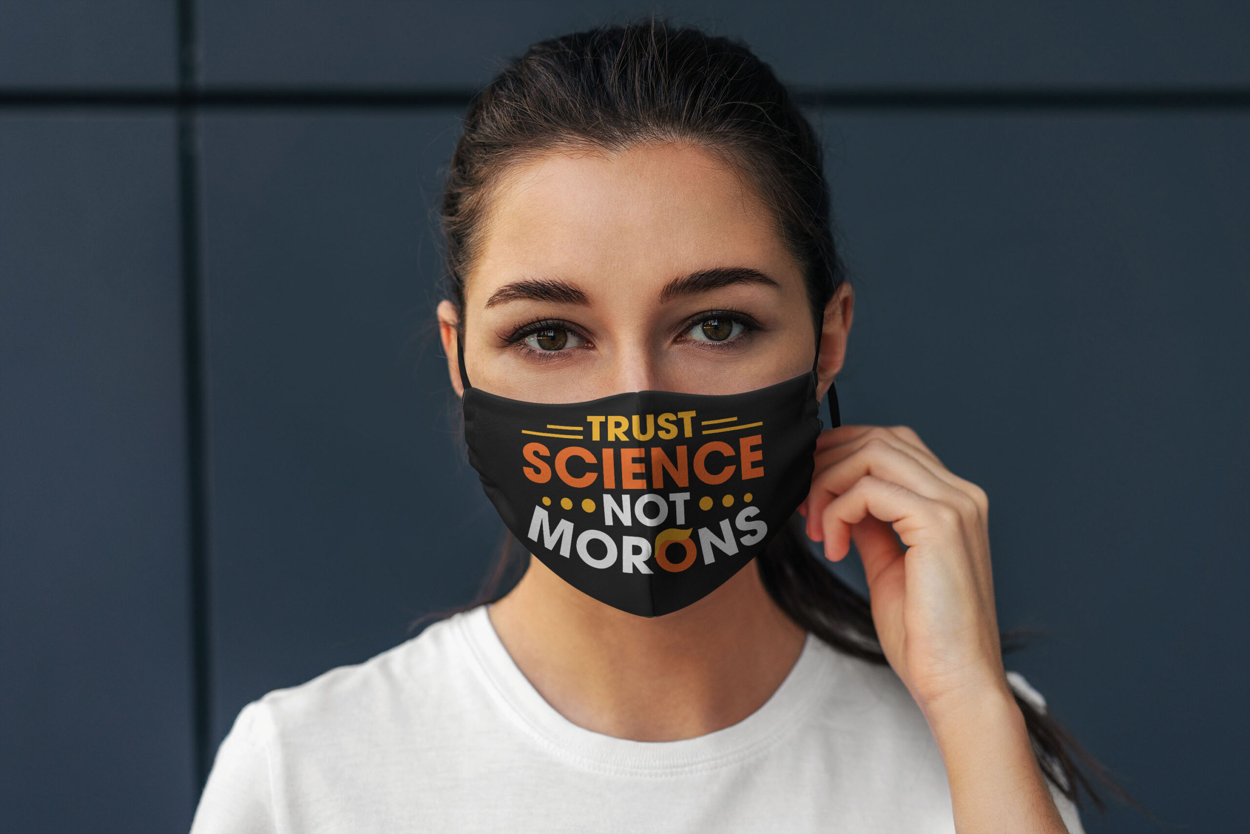 Trust Science Not Morons Funny Trump Face Mask Anti Trump Face Mask Trust Science Not Morons Funny Trump Face Mask Anti Trump Face Mask