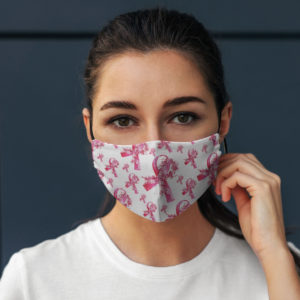 Breast Cancer Ribbon Face Mask  Breast Cancer Awareness Face Mask