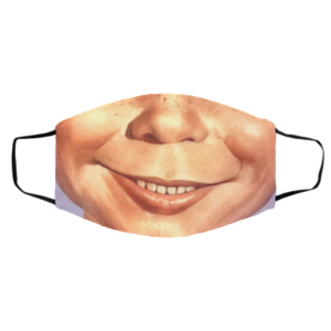 Alfred E Neuman What Me Worry face mask Washable Reusable