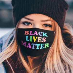 BLACK LIVES MATTER RAINBOW Face Mask