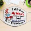 Dragon I dont care what day it is its early Im Grumpy I want coffee Cloth Face Mask Reusable