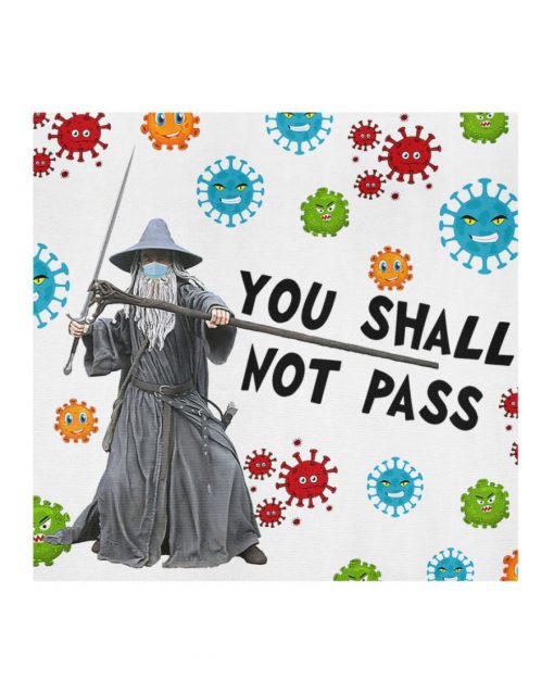 Gandalf You shall not pass Cloth Face Mask Reusable