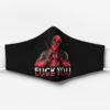 Deadpool Fuck Corona Cloth Face Mask Reusable