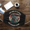 Jesus Take the wheel vintage floral Cloth Face Mask Reusable