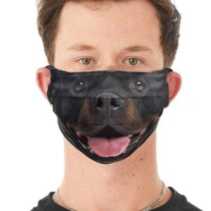 Rottweiler Dog 3D Cloth Face Mask Reusable