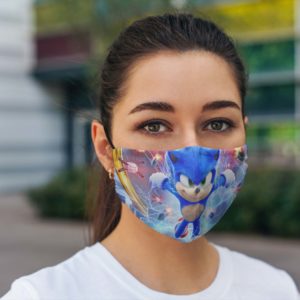 Sonic the hedgehog face mask