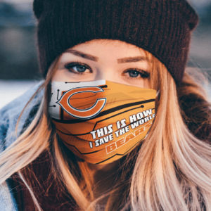 This Is How I Save The World Chicago Bears Cloth Face Mask