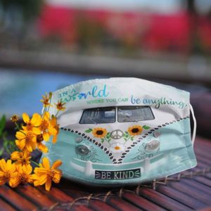 VW Volkswagen In a world Where you can be anything be kind Cloth Face Mask Reusable