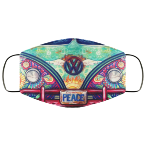 Volkswagen Hippie Bus Peace Cloth Face Mask