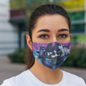 With Love Comes a Great Waterfall face mask