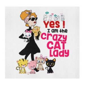 Yes I am the crazy cat lady Cloth Face Mask Reusable