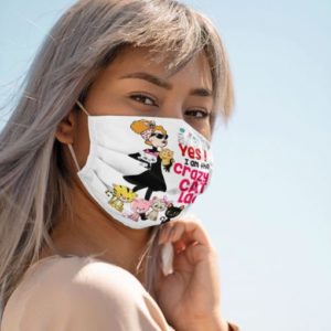 Yes I am the crazy cat lady Cloth Face Mask Reusable