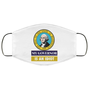 Sarcastic My Governor Is An Idiot Washington Politics Face Mask