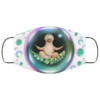 Sloth in christmas theme face mask