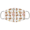 Adorable sloth pattern mask funny sloth face mask