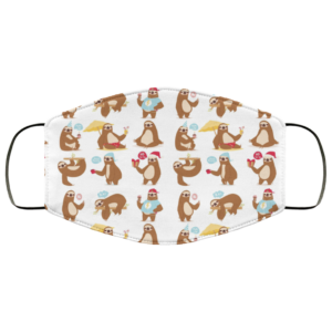 Adorable sloth mask cute sloth face mask