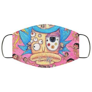 Alien Rick and Morty Face Mask