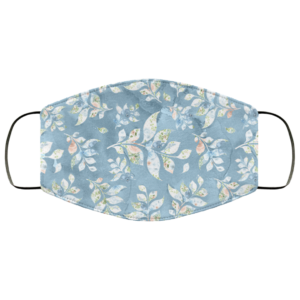 Watercolor Leaf Art Face Mask Washable Reusable