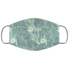 Luxury Green Flowers Face Mask Washable Reusable