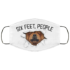 Grumpy Pug With a Very Sad Face – six feet people Face Mask