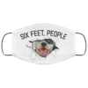 Dog of breed rottweiler six feet people animals Face Mask