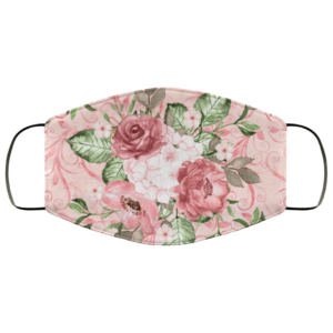 Pink Floral Face Mask Washable Reusable
