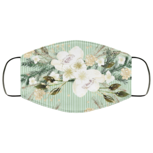 Tropical Flowers Art Face Mask Washable Reusable