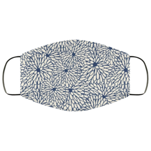 Blue flowers Face Mask
