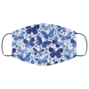 Blue Flower Face Mask