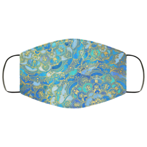 Blue Sapphire Mandalas Face Mask