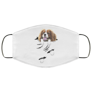 Cavalier King Charles Spaniel Scratch Face Mask