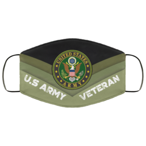 US Army United States Army Veteran Face Mask Reusable US Veteran Face Mask Reusable