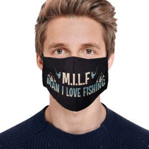 MILF Man I Love Fishing Face Mask