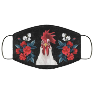 Rose Face Mask  Floral Chicken Face Mask
