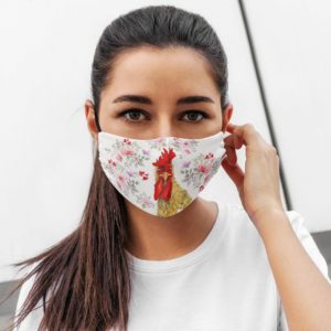 Floral Face Mask Flower Chicken Face Mask
