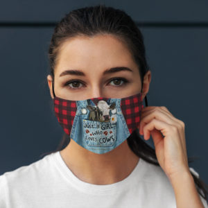 Just a Girl Who Loves Cows Face Mask