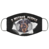 2 Metres People Funny Rottweiler For  Rottweiler Printed Face Mask