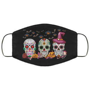 Halloween Sugar Skulls Face Mask